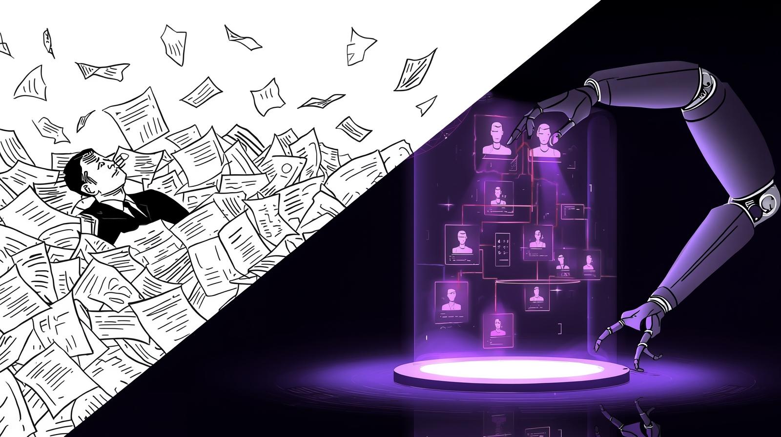 מועמד מול מסך מחשב מחפש משרות דרושים בהייטק מחוץ ללוחות העבודה